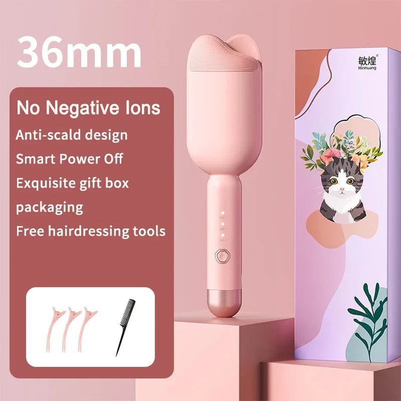 Ondulador Profesional de 36mm "French Wave" – Ondas de Sirena Instantáneas y Sin Esfuerzo