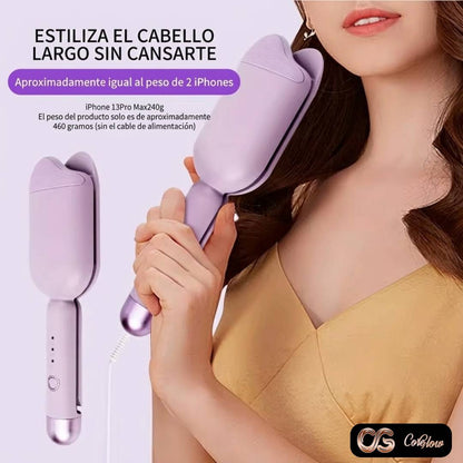 Ondulador Profesional de 36mm "French Wave" – Ondas de Sirena Instantáneas y Sin Esfuerzo